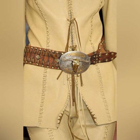 Ralph Lauren Collection ~ Spring 2011 Runway Deer Suede Leather Western Jacket - Picture 6 of 17